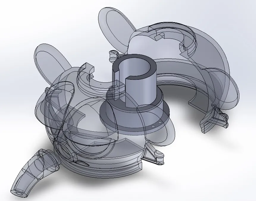 CAD-Modell des Kopfes